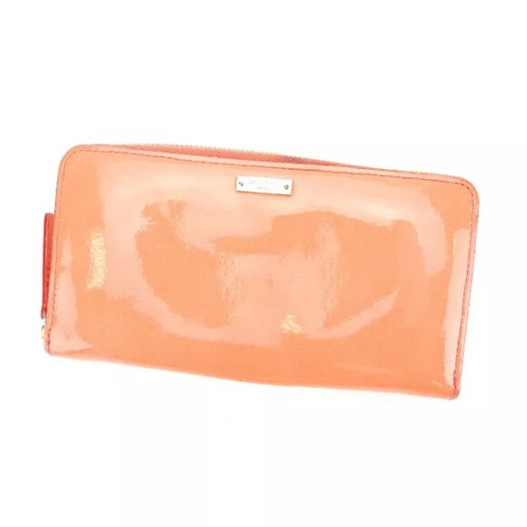 Kate Spade Wallet Purse Long Wallet Pink Gold Woman Authentic - Picture 1 of 6